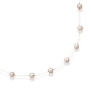 16 Illusion Necklace with Cultured Freshwater Pearls