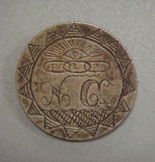 Love Token   F L T (Odd Fellows design) H C on a Mexican 187? 2 