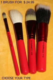 MAC TRAVEL SIZE BRUSHES ADORING CARMINE PICK YOUR *RED* AUTHENTIC