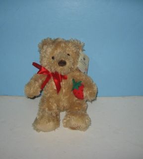 New Gund 10 Edible Arrangements Strawberry Teddy Bear Stuffed Plush w 