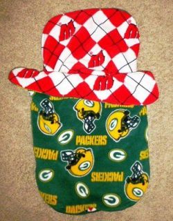 GREEN BAY PACKERS CARSEAT COVER PLUSH FLEECE CUSTOM MADE BADGERS 