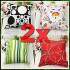 Designs 2pcs Home Bedroom Parlor Decorative Cushion Cover Cases for 