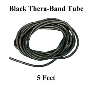 Black Thera Band, Theraband Tube, 5 Feet, Brand New