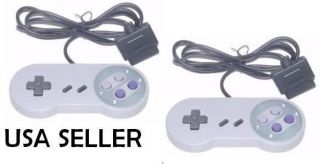 TWO 2 NEW 16 Bit Controller for Super Nintendo SNES System Console 