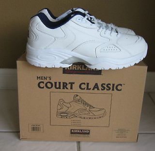 NEW IN BOX Court Classic Leather Sneaker Kirkland Signature Men Sz 9 