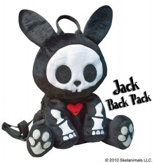 Skelanimals Jack Backpack Deluxe with Fabric Bones   Still in Poly Bag 