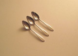 REVERIE Demitasse Spoons 1937 Oneida Nobility Plate   THREE