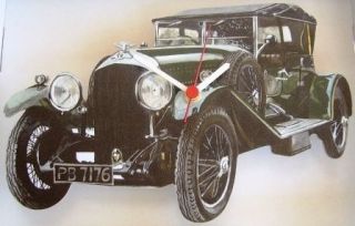 Vintage Bentley Type Clock Boxed Car Gift 3.0 4.5 8