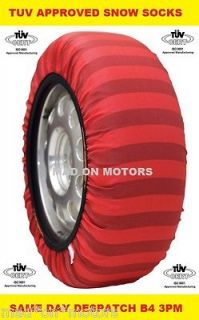 ISSE TUV WINTER SNOW ICE SOCKS 66 TYRE TYRES CHAINS 2456014 245 60 14 