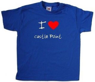 Love Heart Castle Point Kids T Shirt