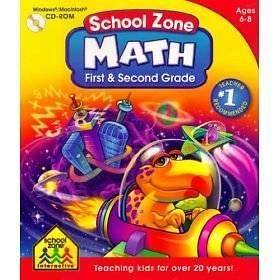 Math 1st&2nd Grade Schoolzone PC CD XP WIN MAC NEW