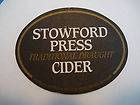Beer Drink Coaster Mat STOWFORD PRESS Apple CIDER ~ Traditional 