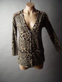 Leopard Print Spike Stud 70s Glam Rock Boyfriend Sweater 04 mv 