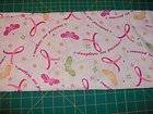 Quest for a Cure pink yellow green florals & butterflies quilt fabric 