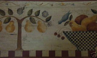 Carol Endres Fruit Bowl Wallpaper Border by Imperial/3 Rolls