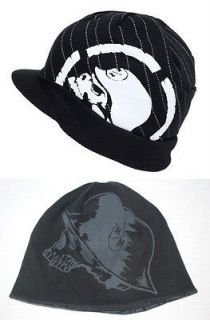   Metal Mulisha reversible SKULL WINTER beanie CAP Toboggan HAT