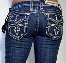 ROCK REVIVAL Womens Denim CELINE Jeans   Boot Cut with Rhinestones 