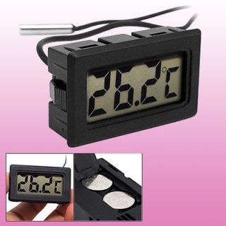 Black Digital LCD Temperature Thermometer for Freezer Refrigerator  50 