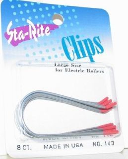   Roller Replacement Clips Clamps LARGE Set of 8 Babyliss Clairol Caruso