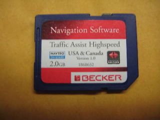 BECKER 7934 2 GB SD CARD WITH N/AMER,ALASKA,​PR,HI MAPS