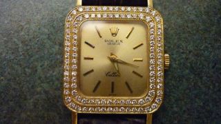 Rolex Cellini 18K gold with diamonds watch   REDUCED PRICE