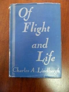1948 Book   Of Flight And Life   Charles A. Lindbergh   Hardcover with 