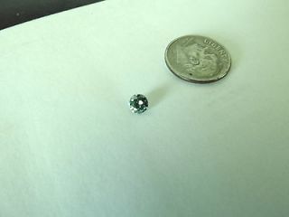 25 CT Loose Green Moissanite luisant. mint 4.5 mm with cert.