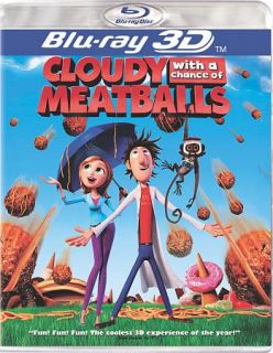 Cloudy With a Chance of Meatballs Blu ray Disc, 2010, 3D
