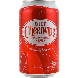 Diet Cheerwine Cherry Soda – 12 oz Bottle   Case of 24   Sugar Cane 