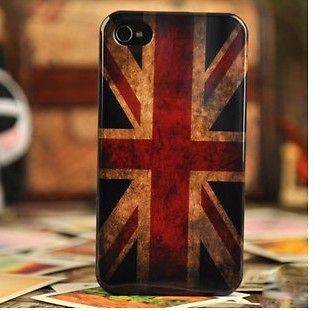 NEW 2PCS Retro UK British flag Hard Back Cover Case Skin for iphone 4S 