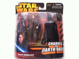   Anakin Skywalker w/ Darth Vader tunic & armor NIB 3 3/4 rots changes