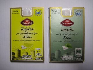 Greek Chios Natural Gum Mastic (2 packets,Mint & Lemon)