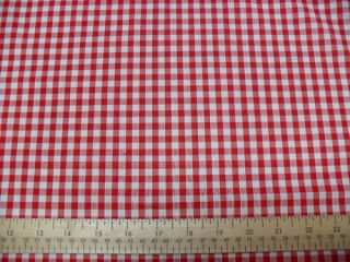 Gingham Polycotton 8 colours £3.20 mtr free postage