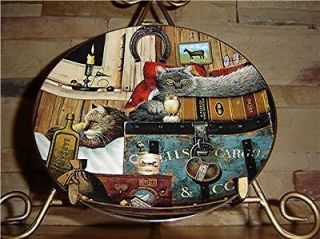 Purr fect Pairs~Charles Wysocki~Kitty Cargo Cat Plate