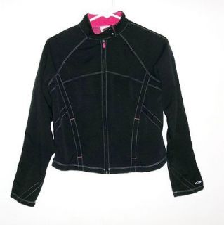Champion Athletic Jacket sz M Black and pink Nice
