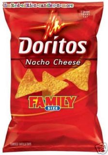 FAMILY SIZE Bag of Doritos Nacho Cheese Chips ~ 17oz