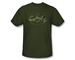 Free Ship Batman Bat Man Marines Camo Camouflage Shield Logo T Shirt 