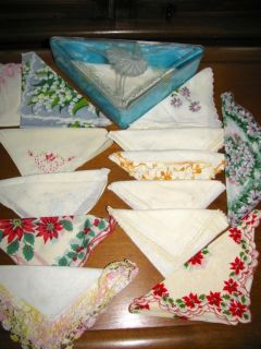   Ballerina Hankie HOMMERS Handkerchief Dresser Hanky Box & Hankies