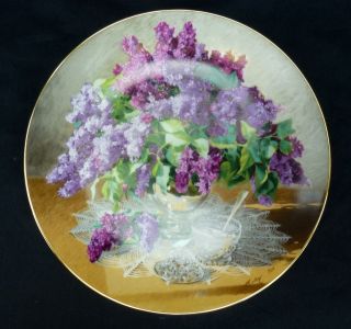 Lilacs Flowers Of Your Garden 2nd Issue Collector Plate 1988 W L 