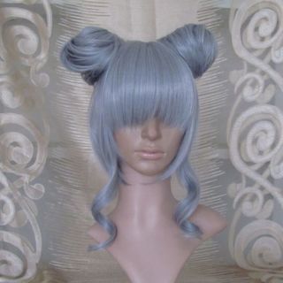 New Womens Short Silver gray Princess Mononoke Cosplay Party Hair 
