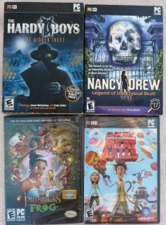 NEW Lot 4 Kids PC Games Drew Hardy Meatballs Princess