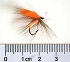 20 pcs Orange Trout NYmph Flies Fly Fishing DRY HOOK in Free Box L208 