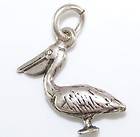 Vintage Sterling Silver/925 3D Pelican Bird Animal Bracelet Charm 2.7 