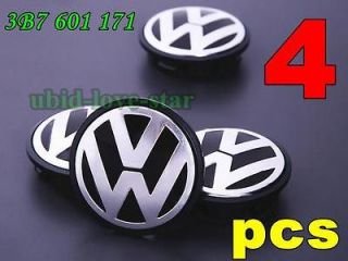 Click Here 4x Wheel Center Hub Caps 65mm 3B7601171 VW EMBLEM JETTA 