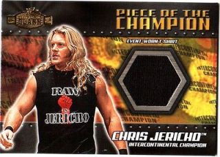 WWE Chris Jericho 2001 Fleer Championship Clash Event Worn Shirt Card 