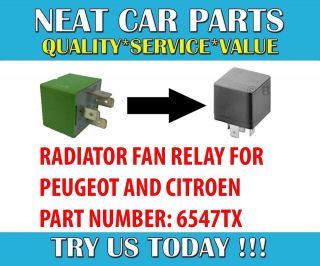 RADIATOR FAN MOTOR RELAY FOR PEUGEOT 106 206 207 306 307 406 407 