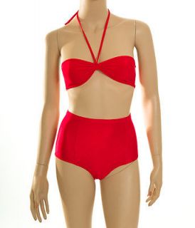 AMERICAN APPAREL 2 Piece Halter/High Waist Bikini Swimsuit XS