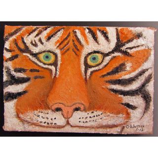 Tiger Original Oil Painting Clemson Auburn LSU Princeton Missouri 