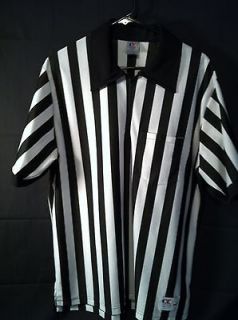 CLIFF KEEN ATHLETIC REFEREE BLACK WHITE STRIPED T Shirt TAILGATE Size 