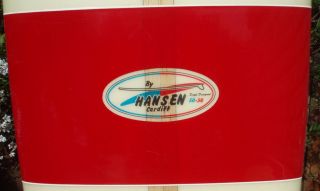 Vintage Hansen Longboard Surfboard 1965, great condition